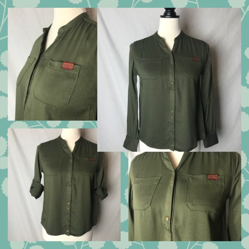 7 For All Mankind Sz Medium Shirt Blouse